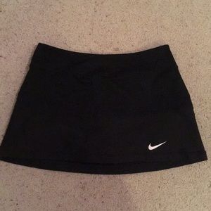 black Nike tennis skirt